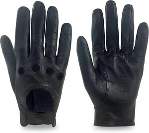 Womens Vintage Soft And <b>Thin</b> Excellent Quality Lambskin Leather Touch Screen Driving <b>Gloves</b> - Product Image 2