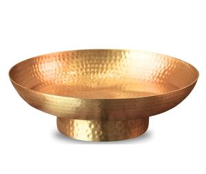 Cuenco Urli Martillado de Alta Calidad para Decoración de Puja, Cuenco Flotante de Metal de Latón Duradero con Flor de Loto para Diwali - Product Image 1