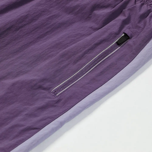 Custom-made polyester zipper blank <b>extra</b>-<b>large</b> reflective waterproof and windproof nylon jacket and jogging pants set - Product Image 6