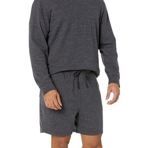 Shorts de jogging en molleton 100% coton, personnalisables avec logo imprimé, unis, pour homme, style streetwear oversize, effet délavé. - Product Image 5