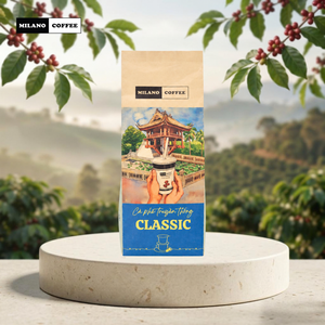 กาแฟโรบัสต้าคั่วเข้มบดละเอียด มิลาน เวียดนาม 250 กรัม บรรจุภัณฑ์คราฟท์รักษาความสดใหม่ ขายส่ง รับผลิตแบบ OEM ODM - Product Image 3