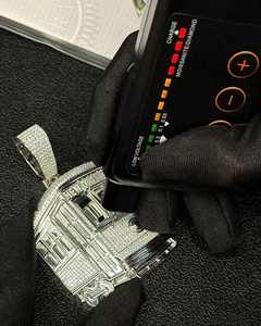 Custom 3D S925 Silver VVS Moissanite Bus Chain Pendant Iced Hip Hop Jewelry for Men Women-Passes Diamonds Tester GRA Certified - Product Image 3