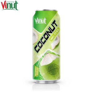 น้ำมะพร้าวกระป๋อง VINUT ขนาด 500 มล. พร้อมบริการติดฉลากส่วนตัวสำหรับผู้ค้าส่งทั่วโลก ส่งออกจากเวียดนาม ปราศจากน้ำตาล - Product Image 1