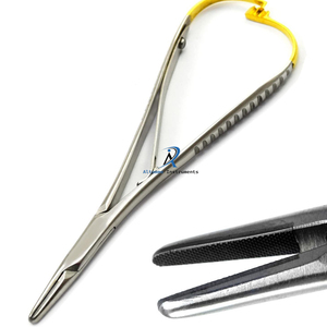 Portaagujas Mathieu TC, Instrumento Quirúrgico Dental Manual, Mordazas de Carburo de Tungsteno, Certificado CE, Diseño Ergonómico para Precisión - Product Image 6
