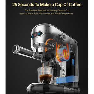 Cafetera Espresso Semiautomática de 19 Bares para Cápsulas Nestlé y Café en Polvo con Espuma de Leche, Capacidad para 1-2 Tazas, para Mocha y Otros - Product Image 3