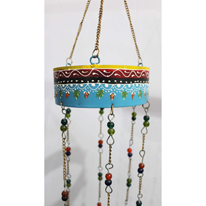 High Quality Recycled Iron Bohemian Style Wind Chimes with Hand Painted Beads and Bells for Indoor Outdoor <b>Garden</b> Patio Use Gift - Product Image 3