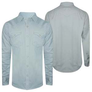 Jeans <b>Shirt</b> Soft Touch Fabric Casual <b>Button</b> Top for Lifestyle Wear Work Use Travel Looks and Daily Styling - Product Image 3