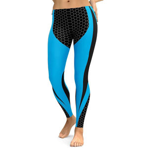 Leggings de sport décontractés pour femmes, taille mi-haute, personnalisables, doux, séchage rapide, pour la gym et le fitness, 100% coton, vente en gros - Product Image 1