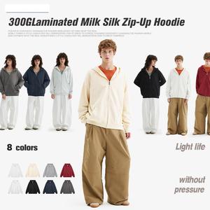 Sudadera con Capucha y Bolsillos con Cremallera, Personalizable con Logotipo, 300gsm, Primavera y Otoño, Sudadera Premium Informal - Product Image 1