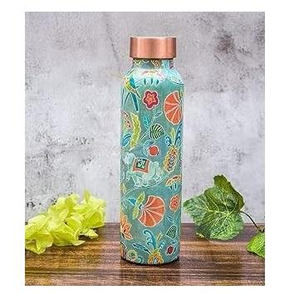 Bouteille d'eau artisanale indienne la plus vendue, entièrement en cuivre (100%), produit très demandé par les exportateurs indiens - Product Image 1