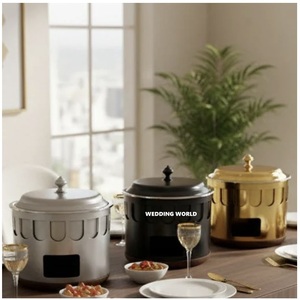 Chauffe-plat en métal fini sur mesure, fait main, de haute qualité, nouvelle arrivée, luxe, nouveau récipient en métal pour plats chauds - Product Image 1