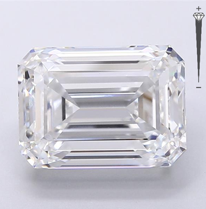 Diamant de laboratoire certifié IGI 5,01 carats taille émeraude couleur D clarté VVS2 767602413 ROYAL GEMS pour la fabrication de bijoux - Product Image 1