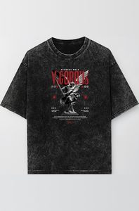 เสื้อยืดกราฟิกสไตล์วินเทจสำหรับผู้หญิงคอกลมสตรีทแวร์พิมพ์ลายแบบดิสเทรส - Product Image 3