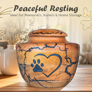 Handmade Wooden Cremation Urn for Human Ashes Premium Solid Wood Funeral Urn with Engraving Option by AYAANS - Product Image 6