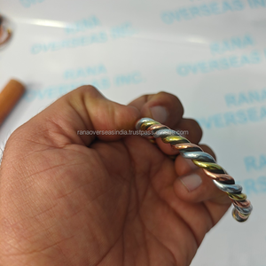 Pulsera Moderna de Cobre Trenzado, Joyería Ecológica de Terapia Curativa para Aliviar el Dolor Articular, Artritis, Tendinitis, Regalo de Aniversario - Product Image 5