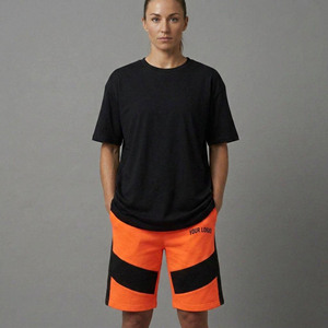 Wholesale Custom Logo Quick Dry Breathable Women's Shorts Cotton Fleece <b>elastic</b> Waist Terry fabric comfortable women's short - Product Image 1