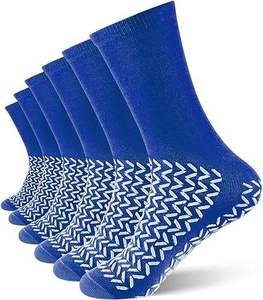Custom Unisex Double Sided Tread Non Slip <b>Socks</b> Slip Stopping Safety <b>Socks</b> Wide <b>Gripper</b> <b>Socks</b> for Hospital Men Women - Product Image 2