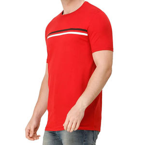 เสื้อยืดคอกลมแขนสั้นผู้ชาย ผ้าฝ้ายซาติน สีพื้น เรียบง่าย ทรงปกติ สวมใส่สบาย ขายดี น้ำหนัก 210 กรัม - Product Image 4