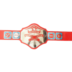 Cinturón de Campeonato de Lucha Libre Profesional NWA, Cinturón de Título Personalizado con Logotipos de ABC y CBS, Calidad Premium - Product Image 1