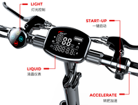 SEALUP Q23 Yetişkin Katlanabilir Elektrikli Scooter 12 İnç Vakumlu Lastik 48V Yüksek Güçlü Çift Şok Emici Arazi Tipi E-Scooter