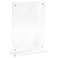 Cadre photo en acrylique transparent, double face, magnétique, support de table, porte-affiche, présentoir pour la maison, le bureau, le bureau à domicile