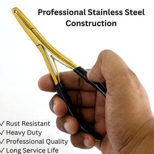 Pinza de Alta Resistencia para Extensiones de Cabello con un Solo Orificio, Herramienta de Acero Inoxidable para Micro Anillos, para Profesionales de Salón - Product Image 2