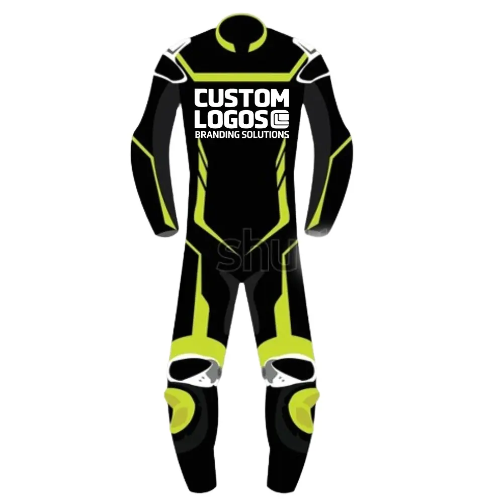 Traje de cuero para moto Traje de carreras para Moto GP con protecciones de armadura Traje de carreras de motos profesional motocicleta y carreras de autos W