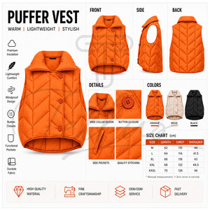 Chaleco Corto de Invierno para Mujer, Marca Tellus Apparel, de Alta Calidad, Diseño Elegante, Impermeable, Transpirable y Resistente al Viento - Product Image 6