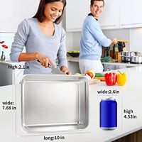 3 boîtes alimentaires carrées en acier inoxydable avec couvercles pour la préparation des repas, réutilisables, rapides, faciles à empiler