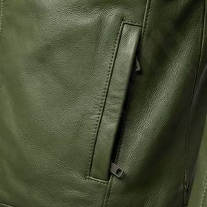 แจ็คเก็ตหนังแท้สำหรับขี่มอเตอร์ไซค์คุณภาพดีที่สุดสำหรับผู้ชาย รุ่นใหม่ล่าสุดสำหรับฤดูหนาว พร้อมแผ่นป้องกันที่ถอดออกได้ สามารถสั่งทำได้ - Product Image 5