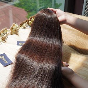 ผมตรงเวียดนาม RUSA สีน้ำตาลเข้ม ผมแท้แบบเวอร์จิ้น ต่อผมแบบเส้นต่อเส้น คิวติเคิลเรียงเส้นสวย ซุปเปอร์ดับเบิ้ลดรอน - Product Image 2