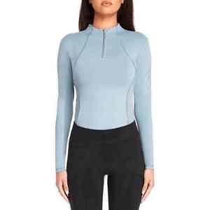 Premium Equestrian Womens <b>Base</b> <b>Layer</b> Tops Horse Riding Anti Bacterial Moisture Spandex Nylon Zipper <b>Base</b> <b>Layers</b> - Product Image 1