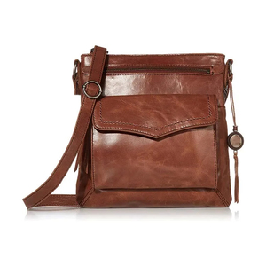 Women's Genuine Leather Crossbody Bag <b>Envelope</b> Shape Flap Closure Tassel Decoration Classic Style Daily Use - Product Image 1