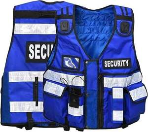 Outdoor Custom Men Engineers <b>Construction</b> High Visibility Reflective Yellow <b>Work</b> Security Safety Vest With Logo Custom Men - Product Image 1