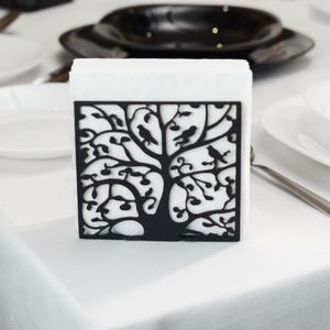 Black Stylish Metal Napkin <b>Holder</b>, Tabletop <b>Tissue</b> Stand, Elegant Paper <b>Holder</b> for <b>Kitchen</b>, Dining Accessories, Delicate - Product Image 5