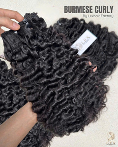 Venta al por mayor de fábrica Lexhair: Cabello virgen vietnamita 100% premium, trama rizada birmana de 100g - Product Image 4