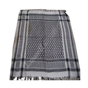 Pañuelo Árabe Cuadrado de Algodón con Diseño de Estrellas Pequeñas Tejidas en Lurex, Estilo Arafat, Suave, Transpirable y a la Moda - Product Image 4