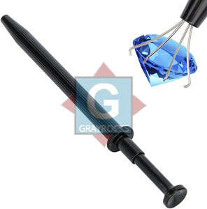Grayrocks 4-Prong Diamond Tweezers Stainless Steel Plastic Handle Handheld <b>Pick</b>-<b>Up</b> <b>Tool</b> OEM for Gem Jewelry Making DIY - Product Image 3