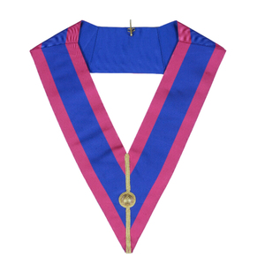 Tablier de Maître de Loge Bleu Personnalisé Professionnel avec Franges Dorées, Régalia Maçonnique avec Broderie Artisanale, Ensembles de Régalia Artisanaux - Product Image 2