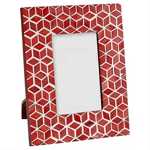 Marco de Fotos con Incrustaciones de Hueso Hecho a Mano, Diseño Personalizado, Marco de Fotos a Color para Sala de Estar, Hogar, Hotel, Oficina - Product Image 1