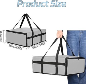 Sac isotherme pliable et imperméable pour le déjeuner, entièrement doublé, facile à nettoyer, avec poche extérieure, fabriqué au Vietnam, OEM - Product Image 2