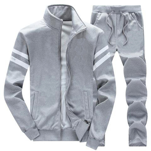 Chándal Unisex Azul Marino con Capucha, Cierre de Cremallera, Bolsillos Laterales, Ropa Casual de Invierno, Poliéster/Algodón, Forro Polar de Secado Rápido, 2 en 1, Sólido - Product Image 5