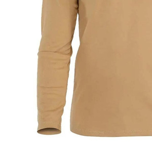 เสื้อยืดแขนยาวผู้ชาย LAMA แบบเฮนลีย์  โลโก้ด้านหน้า  ถักทอจากผ้าฝ้าย 100% ระบายอากาศได้ดี สีพื้น ทรงปกติ สวมใส่สบายๆ - Product Image 3
