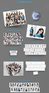 Triple S - 3ème album LOVE&POP pt.1 [Version WallFlower] Photobook & CD Photocard Visual Card Postcard Folded Poster K-Pop Korean Music - Product Image 2