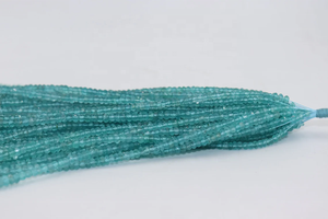 Perles Rondelle à Facettes en Apatite Ciel de 18 Pouces de Qualité AAA 3.5-5mm Pierre Naturelle - Product Image 3