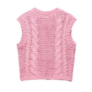 Camisetas sin Mangas de Punto con Cuello Redondo, Estampado Digital de Flores, Transpirables, Ligeras y Dulces, 100% Poliéster, Nueva Moda Primavera 2025 para Mujer - Product Image 2