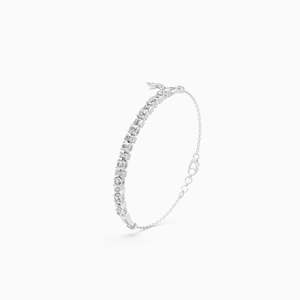 Lab Grown Diamond Luxury Line <b>Bracelet</b> Featuring 1.40 Ct Round In 9K Yellow White And Rose Gold - Product Image 3