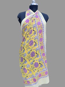 Wholesale Handblock Printed Cotton <b>Sarong</b> Washable <b>Sarong</b> Women Beach Warp Beach Pareo Printed <b>Sarong</b> Swim Wear - Product Image 3