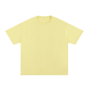 เสื้อยืดโอเวอร์ไซส์คุณภาพสูง ยูนิเซ็กซ์ ผ้าฝ้าย 100% สกรีนโลโก้ตามสั่ง พิมพ์ลายด้านหน้า แบรนด์ส่วนตัว ป้ายยี่ห้อส่วนตัว ผ้าหดตัวก่อนการผลิต ตัดเย็บตามสั่ง - Product Image 4