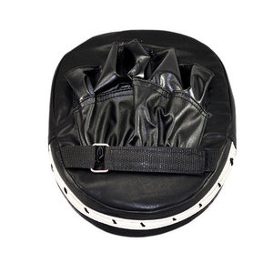 Custom Logo Boxing <b>Focus</b> <b>Pads</b> - Heavy-Duty White and Black Strike Mitts for Professional Gyms - Product Image 1